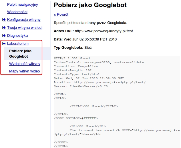 Pobierz jako Googleboot