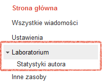 Statystyki autora w Narzędziach dla webmasterów Statystyki autora w Narzędziach dla webmasterów