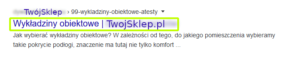 SERP - Tytuł (title)