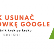 Usuwanie wizytówki Google